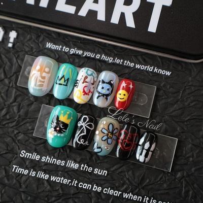 GD权志龙美甲应援美甲短甲穿戴甲