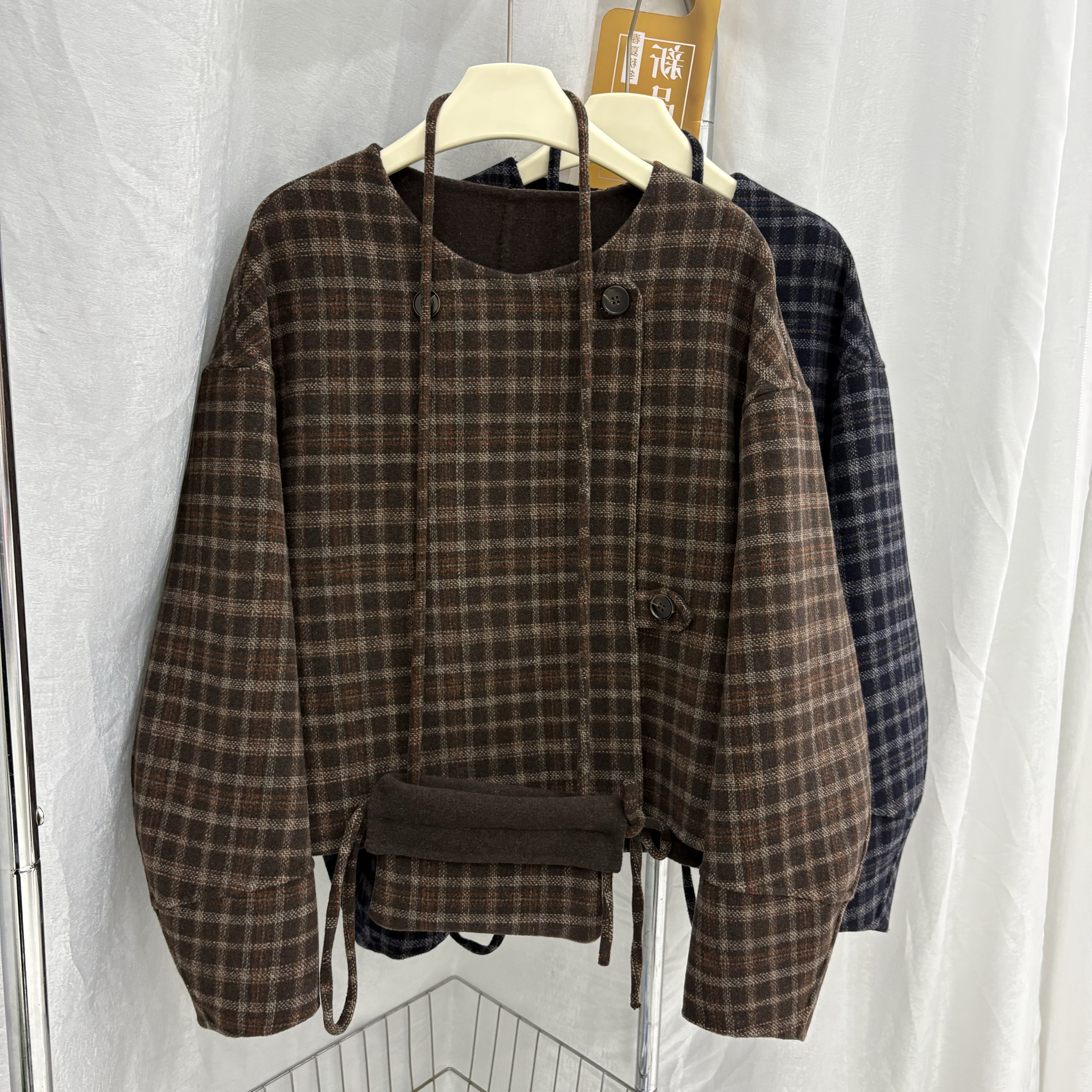 ZY羊绒大衣2025秋冬新款双面羊绒大衣女短款小个子宽松羊毛呢外套