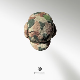 周啭 2026 帽  羊迷绿帽子    迷彩   轻       热水