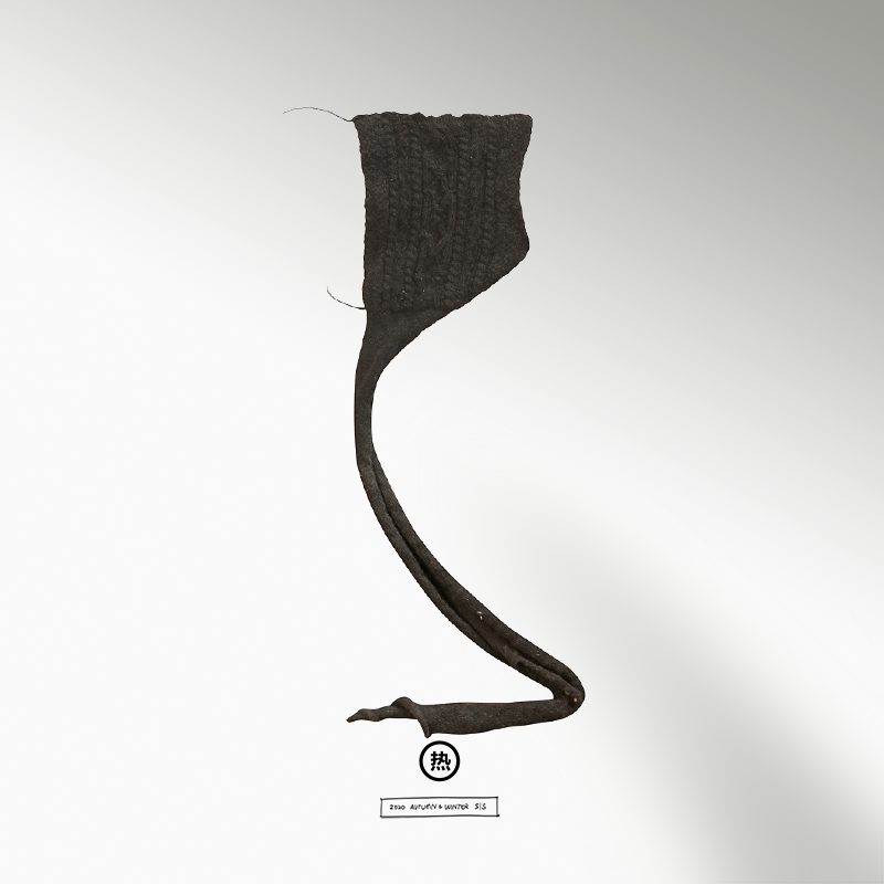 一半一半牦牛毛围巾  一半手工棒针一半横机  多种穿法  热水女装