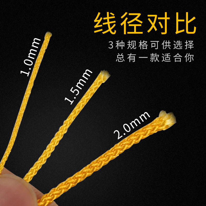 BRAIDED MAMBO THREAD BUDDHA BEAD THREAD VAJRA COTTON THREAD ENCRYPTED NON-ELASTIC JADE THREAD XINGYUE BODHI WEAR-RESISTANT ROPE BEADED THREAD