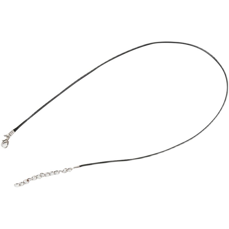 PENDANT LANYARD WAX ROPE HALTERNECK BLACK LEATHER ROPE NECKLACE ROPE WOMENS AND MENS HANDMADE GOLD PENDANT JADE PENDANT JADE WEAVING
