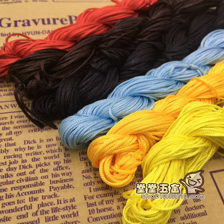 DIY JEWELRY ACCESSORIES HANDMADE BEADED MATERIAL LINE TAIWAN B LINE JADE LINE HAND ROPE CHINESE KNOT WEAVING 1.5M