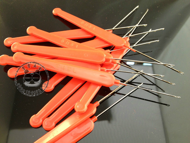 DIY 도구 스레딩 대형 크로 셰 뜨개질 티 바늘 스레딩 도구 부처님 비즈 탄성 스레드 스레딩 도구 문자열 스레딩