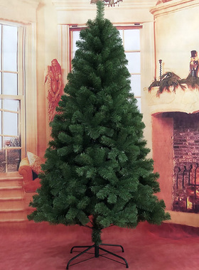 耶诞节耶诞树裸树家用1.2米1.5米2.4米松针绿色彷真加密diy装饰品