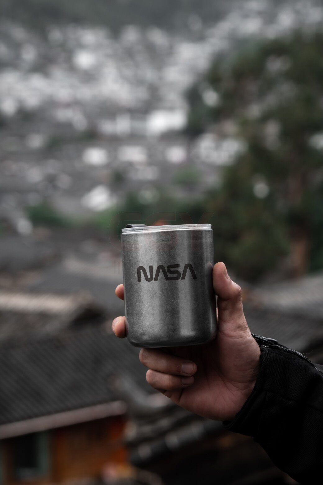 NASA复古隔热咖啡水杯