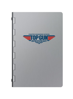 TOPGUN F14雄猫F16壮志凌云纪念高品质军旅铝制A6手账活页笔记本