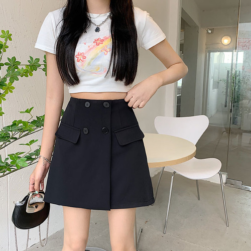 Real price~2023 new a-line skirt summer new design sense small crowd high waist slim skirt