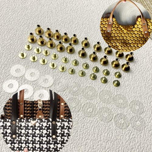 铆钉子母螺丝优质螺丝diy手工配件螺丝钉优质五金不褪色百搭