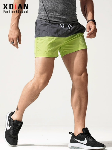 Спортивные шорты, мужские тонкие быстросохнущие дышащие штаны для спортзала для отдыха, для бега