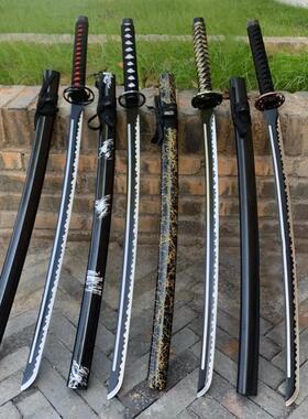特价东洋太刀居合练习打刀龙泉一体木质木刀日本武士刃未开刃