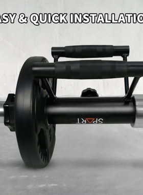 杠铃炮筒架爆发力核心力量训练硬拉划船地雷炮筒炮架腹肌背肌练习