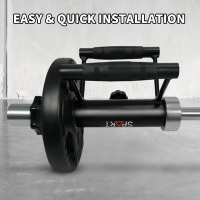 杠铃炮筒架爆发力核心力量训练硬拉划船地雷炮筒炮架腹肌背肌练习