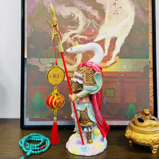 蟒蛇真身像摆件堂口神像招财装饰摆件东北五仙摆件