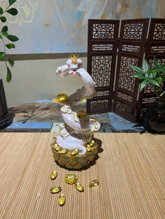 常仙蟒蛇摆件蛇仙娘娘佛堂口神像五大仙招财摆饰家居装饰摆件