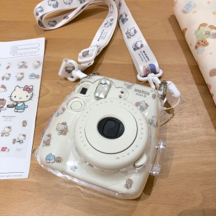 日本凯蒂猫富士拍立得mini8迷你se 7s可爱水晶保护壳