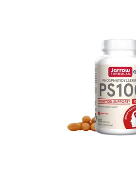 Jarrow Formulas PS100磷脂酰丝氨酸软胶囊提升记忆力100mg 120粒