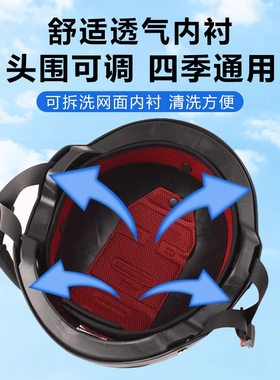 萨维朗新国标电瓶车安全帽