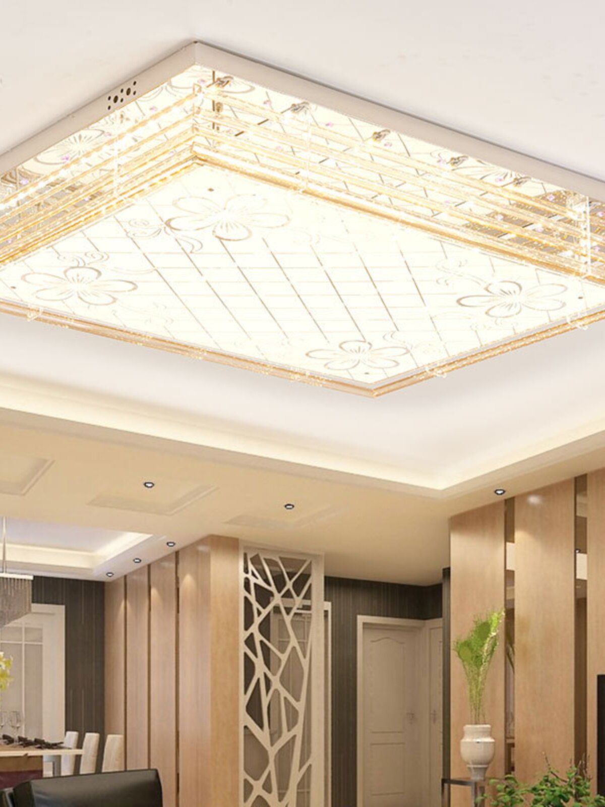 LED 천장 조명 1 미터 2 평방 유럽 스타일 램프 럭셔리 크리스탈 램프 전체 집 거실 스테인레스 스틸 섀시 램프 직접 판매