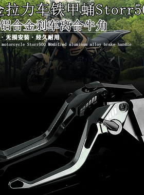 适用高金摩托车铁甲蛹Storr500 改装铝合金刹车牛角 离合手柄握把