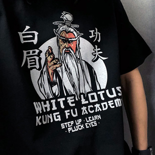 挺哏儿商店T恤香港邵氏电影少林寺白眉功夫wutang武当kill bill