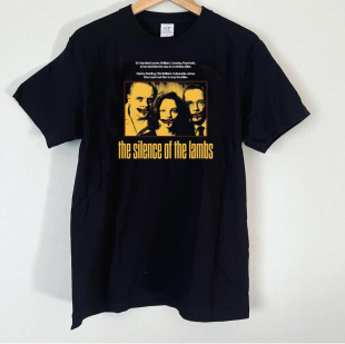 挺哏儿商店T恤惊悚犯罪电影SILENCE OF THE LAMBS 沉默的羔羊纯棉
