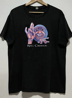 挺哏儿商店T恤King Crimson 克里姆森国王前卫摇滚乐队纯棉美式