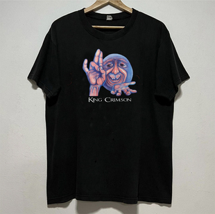 挺哏儿商店T恤King Crimson 克里姆森国王前卫摇滚乐队纯棉美式