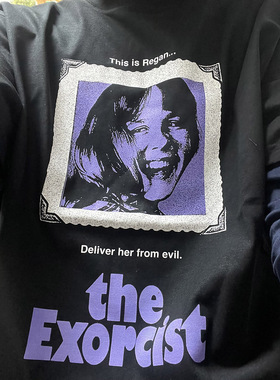 挺哏儿商店T恤男女纯棉短袖驱魔人The Exorcist 招魂潜伏恐怖