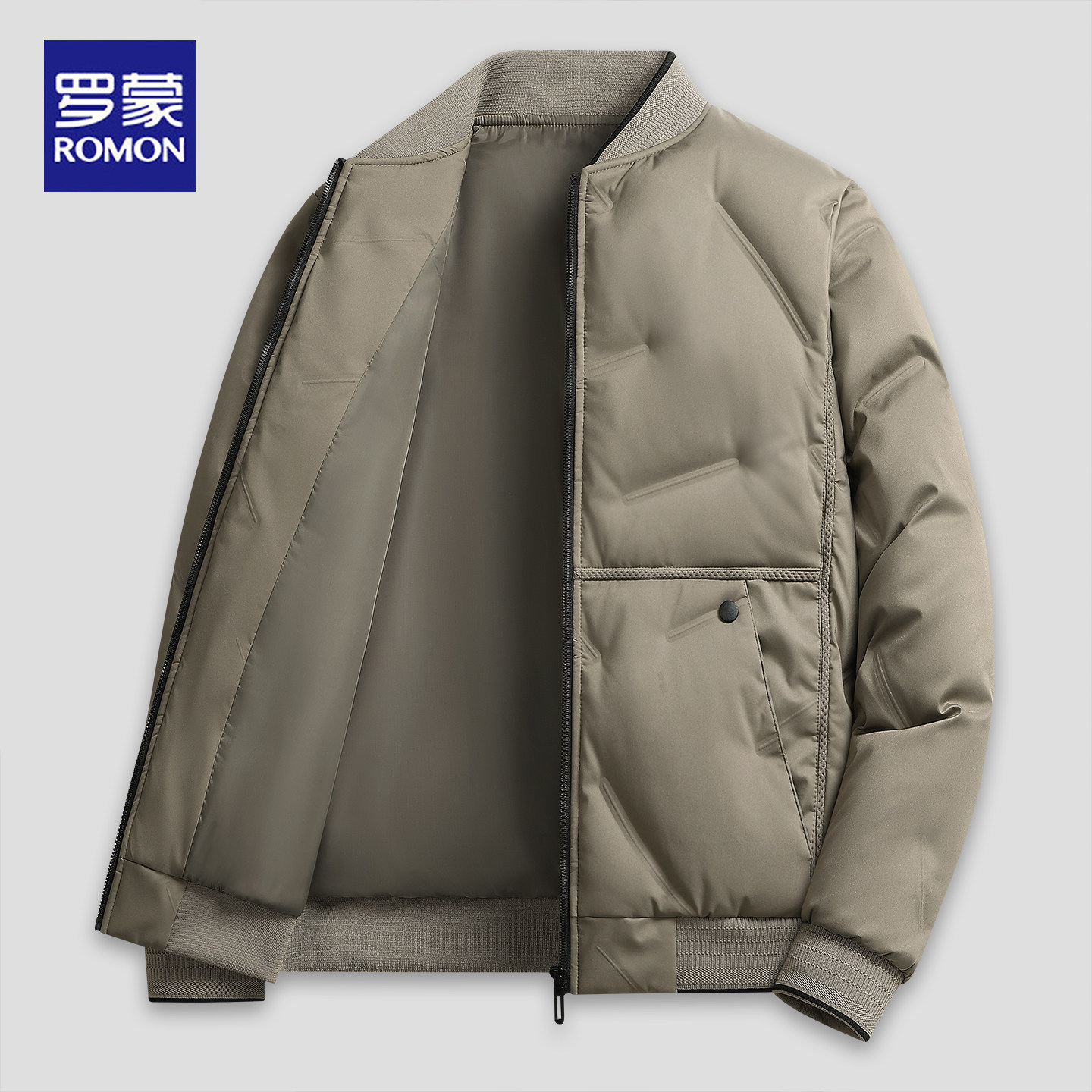 罗蒙2025冬季棒球服棉衣男士加厚保暖外套商务休闲防风夹克外套男