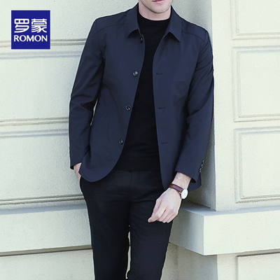 罗蒙春秋男士夹克外套商务休闲