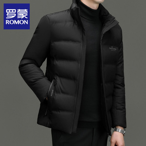 罗蒙加厚保暖棉服男2024秋冬季新款商务休闲中年爸爸立领棉衣外套