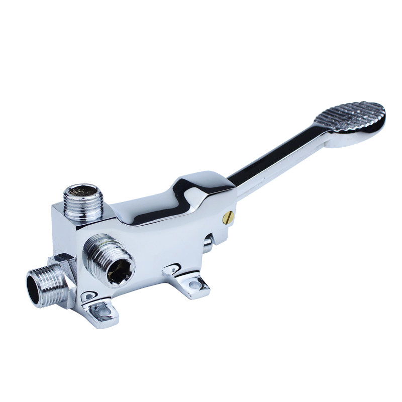 冷热水脚踏阀 脚踩开关面盆水龙头 工厂公共场所使用脚踏水龙头