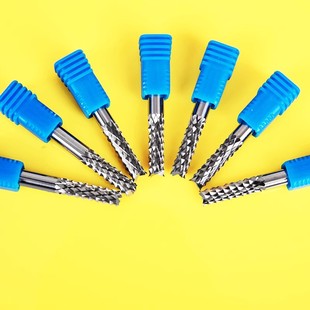 钨钢3.175mm4mm6mm玉米铣刀pcb锣刀环氧板电路板碳纤维雕刻刀
