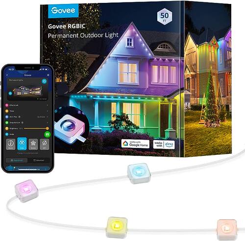 代购Govee Permanent Outdoor Lights 智能RGBIC户外灯