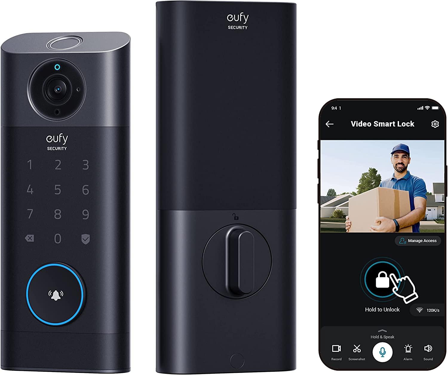 代购 eufy Security S330 视频智能锁WiFi门锁需要SD卡