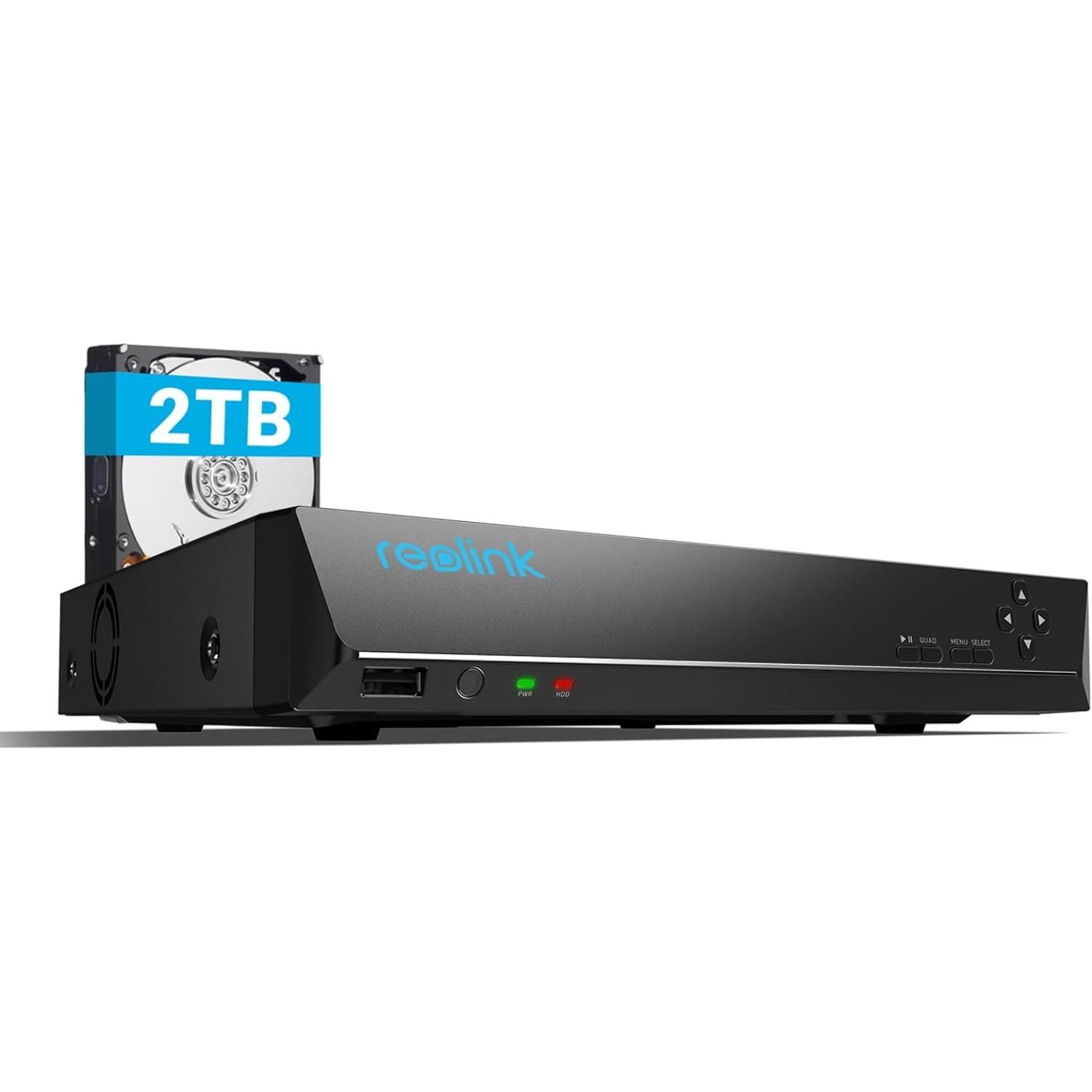 代购REOLINK 4K 网络视频录像机仅适用Reolink IP摄像头RLN8-410