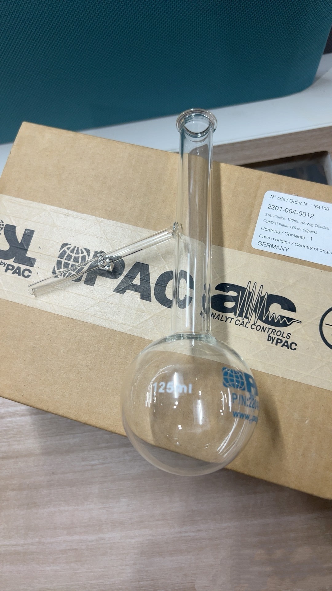 PAC蒸馏烧瓶- Herzog OptiDist 系列全自动常压蒸馏 125mL200mL图片