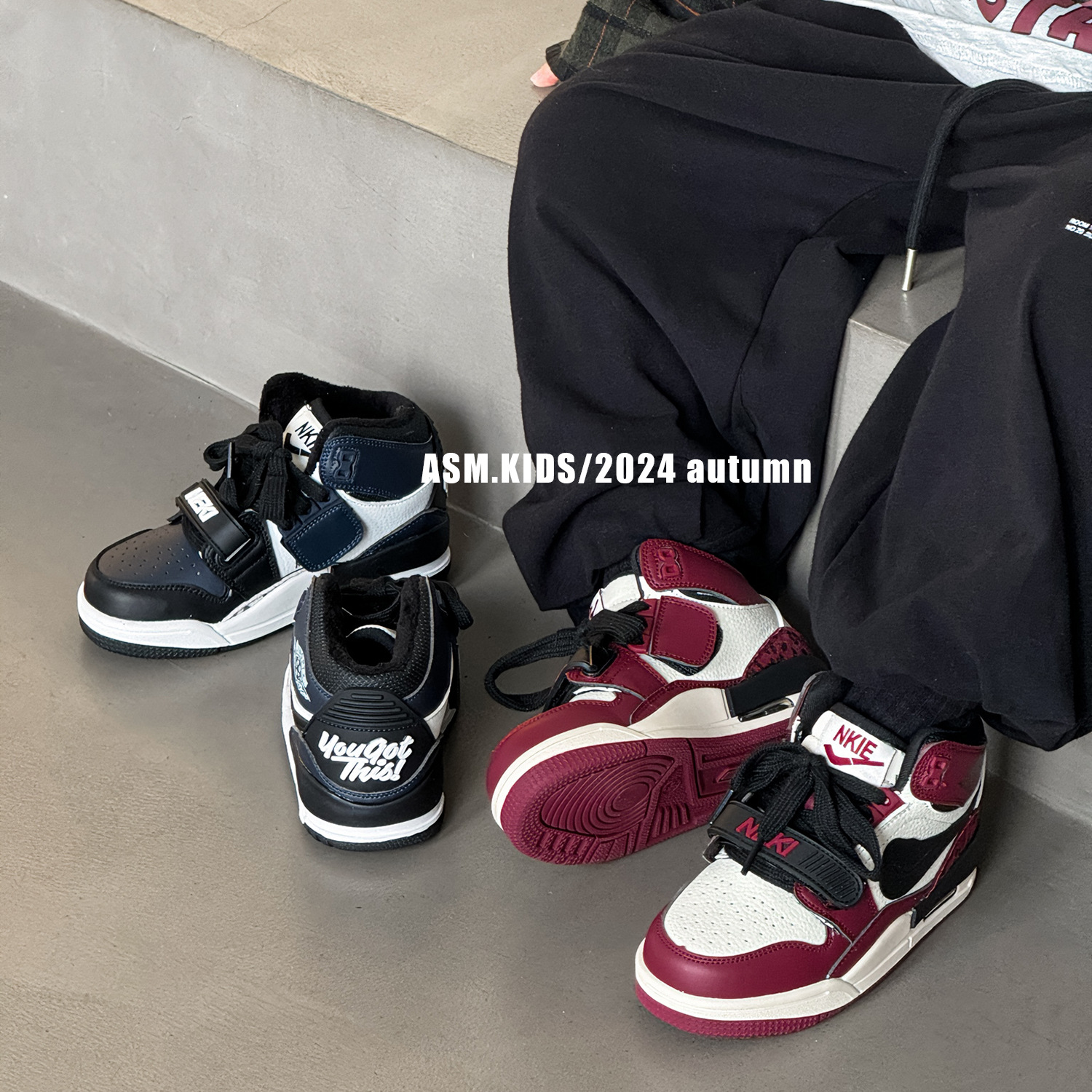 儿童高帮休闲板鞋2025秋冬新款中大童学生运动鞋男童气垫篮球鞋