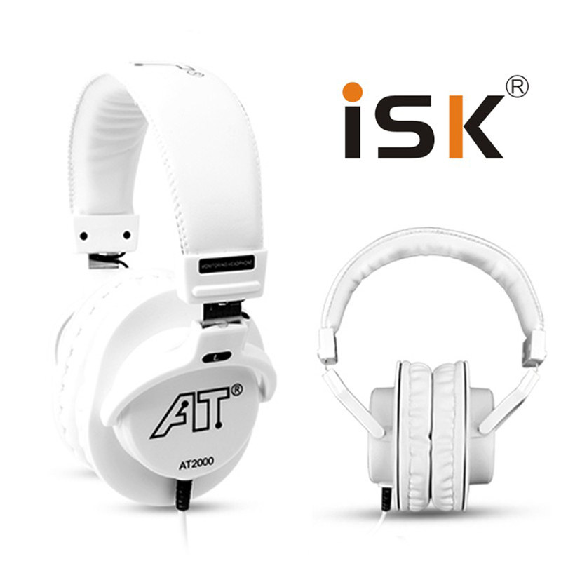 ISK AT2000头戴式专业监听耳机全封闭 K歌录音监听耳麦DJ音乐耳机