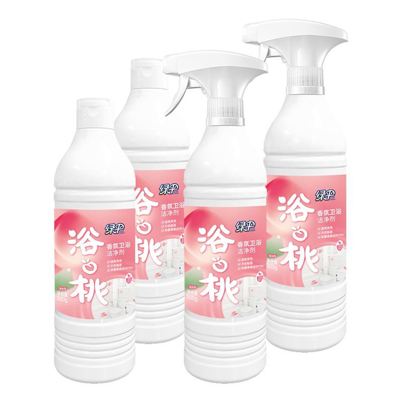 绿伞香氛卫浴洁净剂500g*4瓶