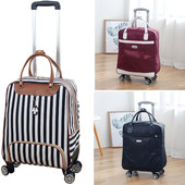 手提万向轮女拉杆旅行箱包短途出差20寸登机便携牛津时尚 潮行李箱