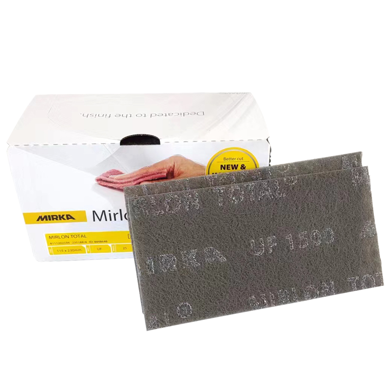 25张 磨卡菜瓜布 百杰布汽车油漆喷漆抛光 MIRKA原装灰色手磨砂纸