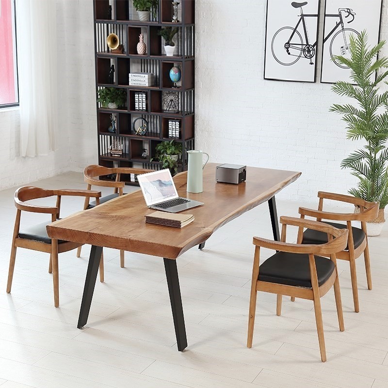 北欧实木餐桌椅组合家用小户型