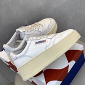 autry厚底小白鞋 真皮松糕鞋 增高女鞋 韩国 黑白熊猫拼色休闲板鞋