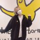 徐梦洁同款 韩国代购 whatitisnt小飞人连帽卫衣拉链男女外套韩版