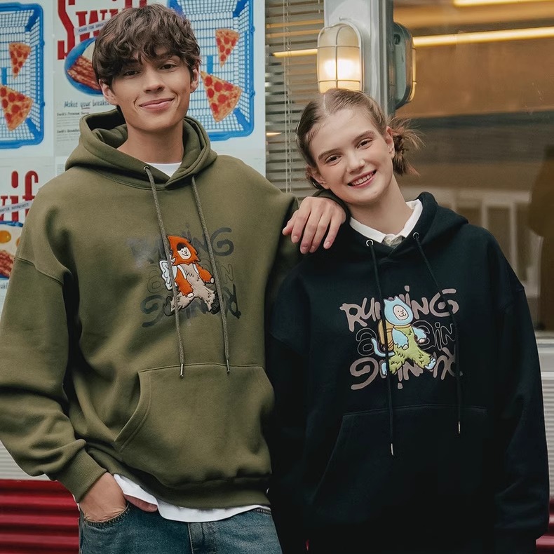 韩国代购 WV PROJECT连帽加绒卫衣森林探险家宽松男女款外套秋冬