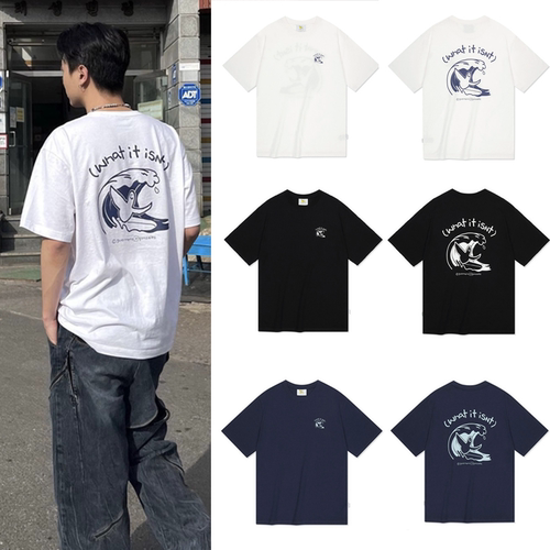 韩国whatitisnt小飞人男女短袖