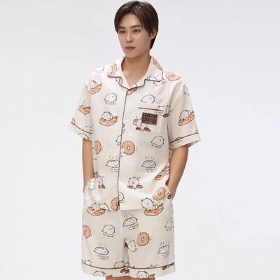 韩国SPAO自嘲熊睡衣情侣家居服