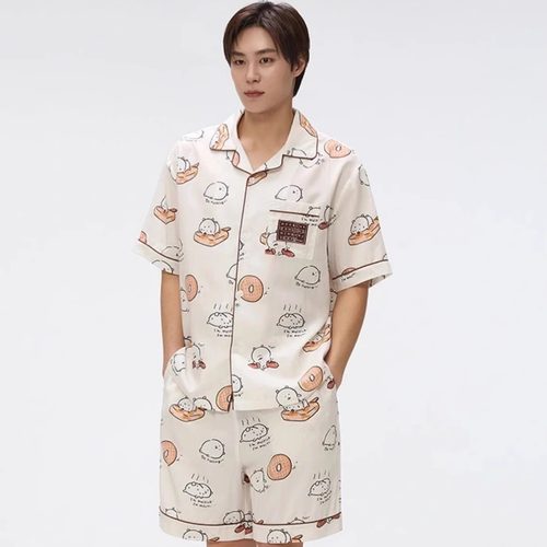 韩国SPAO自嘲熊睡衣情侣家居服